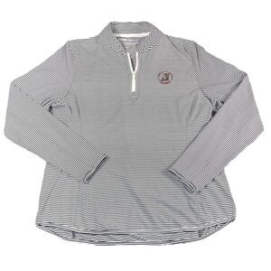 Peter Millar 125th U S Open Oakmont Top Pullover Large Women Quarter Zip Striped